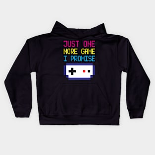 Just One More Game I Promise Kids Hoodie